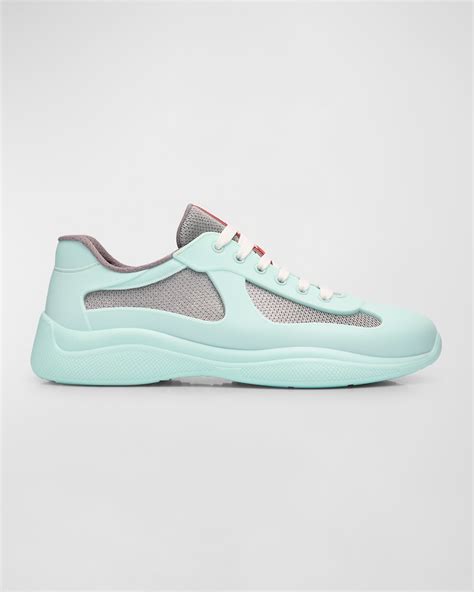 Prada Men's Americas Cup Rubber Trainer Sneakers